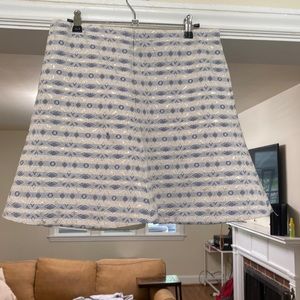 J.Crew embroidered skirt